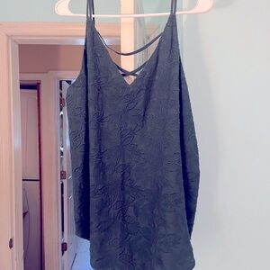 Loft green tank top blouse